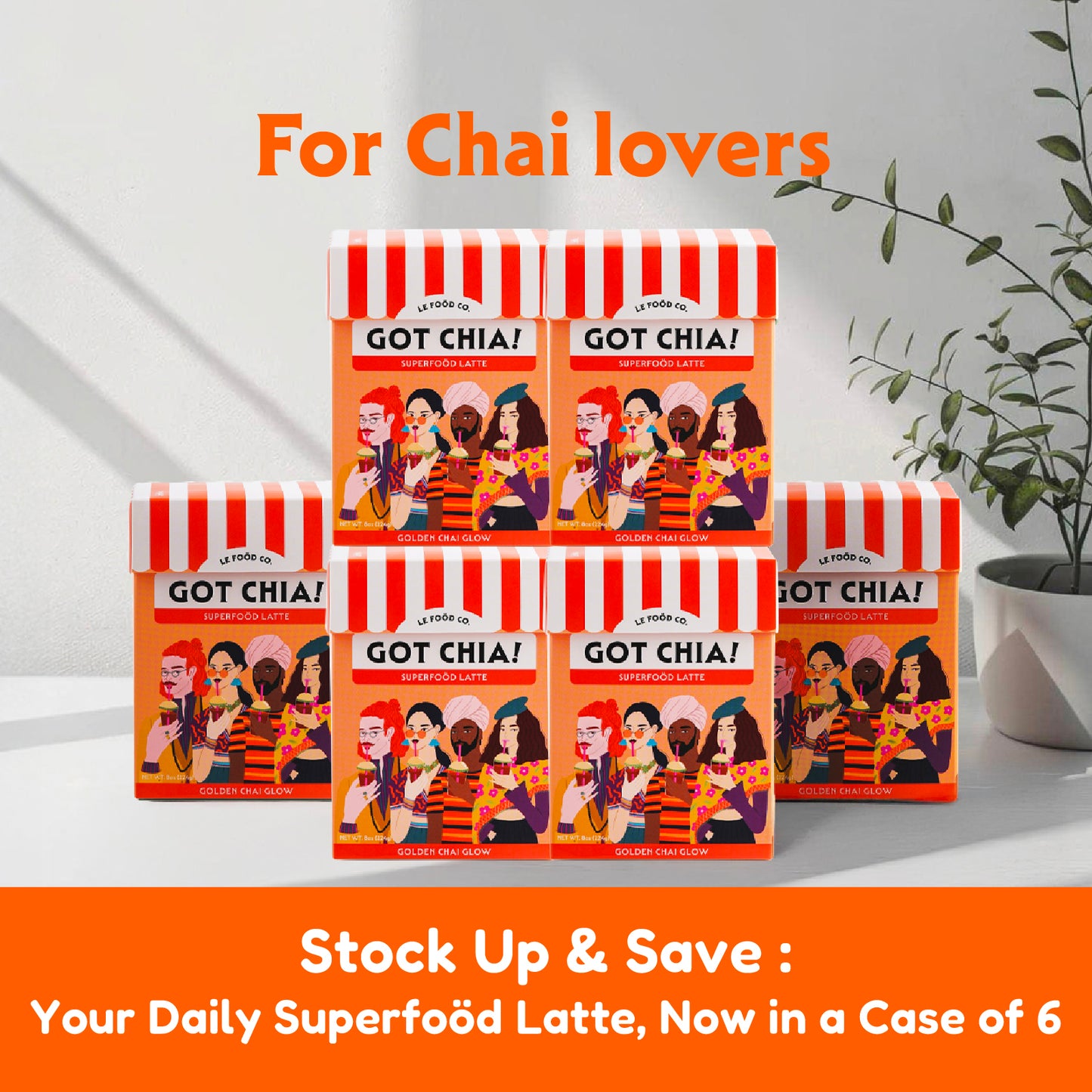 Golden Chai Glow - 8-Pack Boxes (Case of 6)