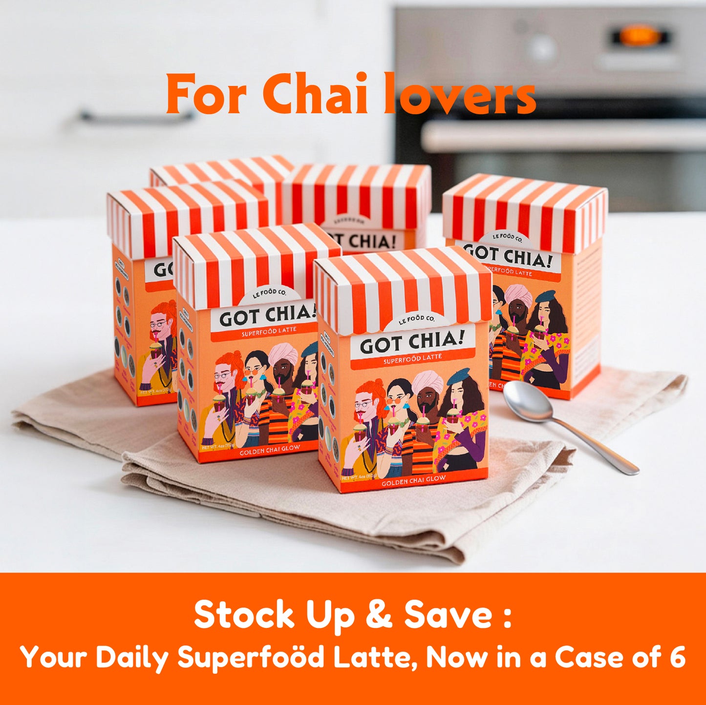 Golden Chai Glow - 4-Pack Boxes (Case of 6)